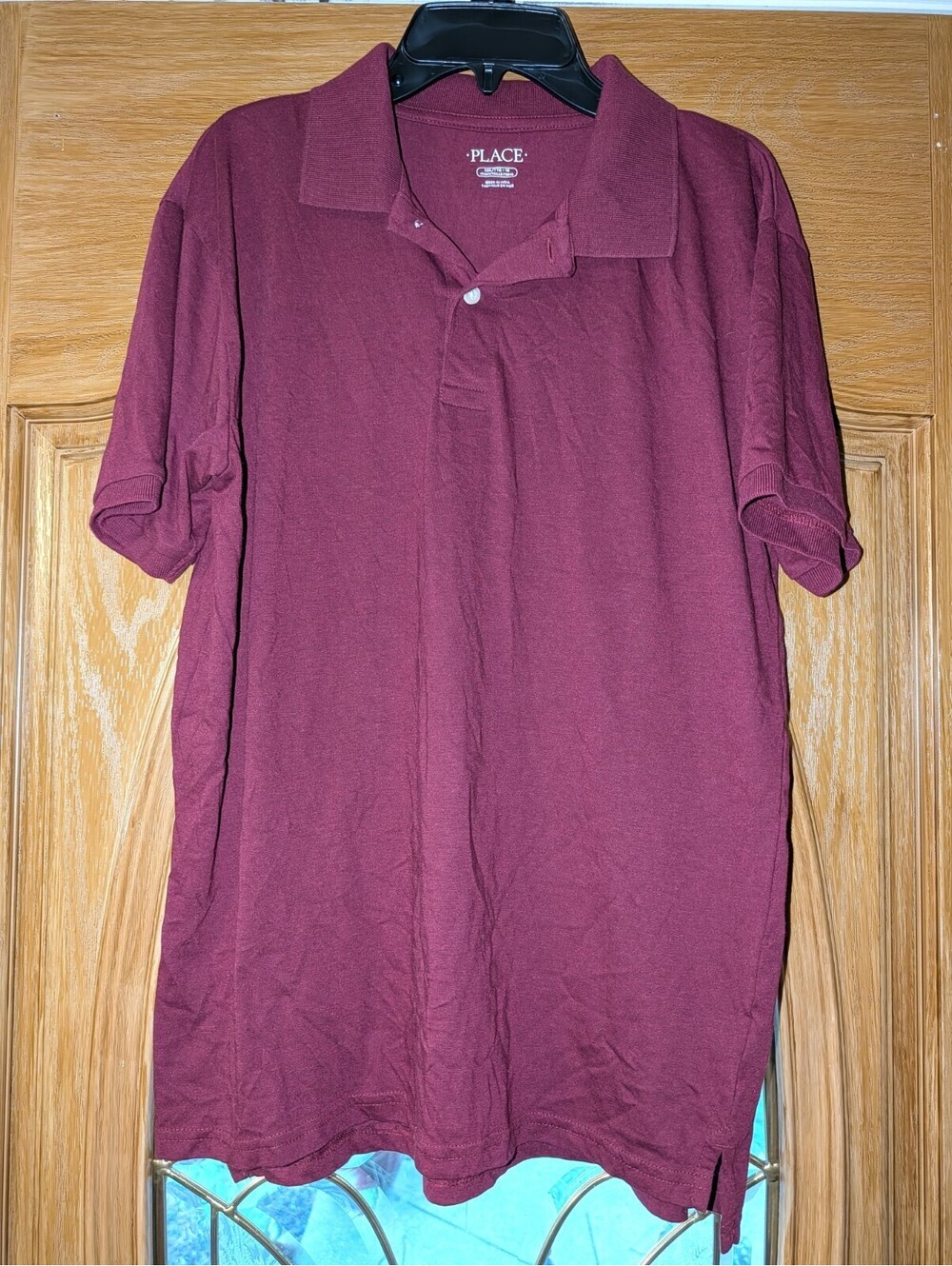 The Children's Place Boys Burgandy Polo Shirt Size XXL 16